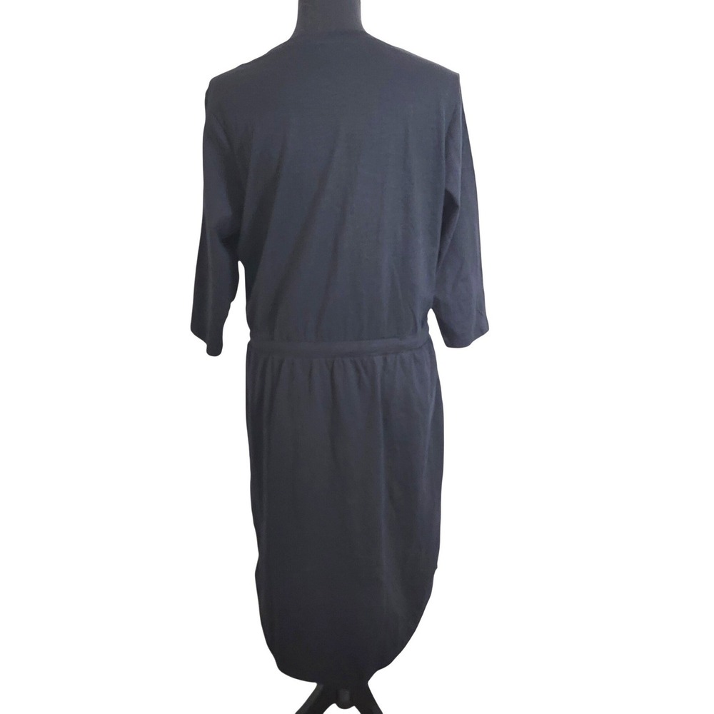 Pact Organic Cotton Relaxed Slub Weekend T-shirt Dress Vacation Casual Medium - Picture 2 of 14